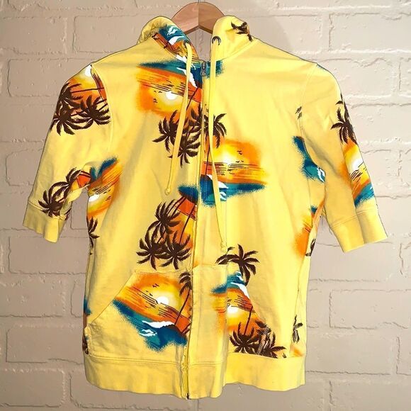 Vintage 90’s Y2K cropped zip up hoodie sweatshirt. XS - Picture 1 of 14